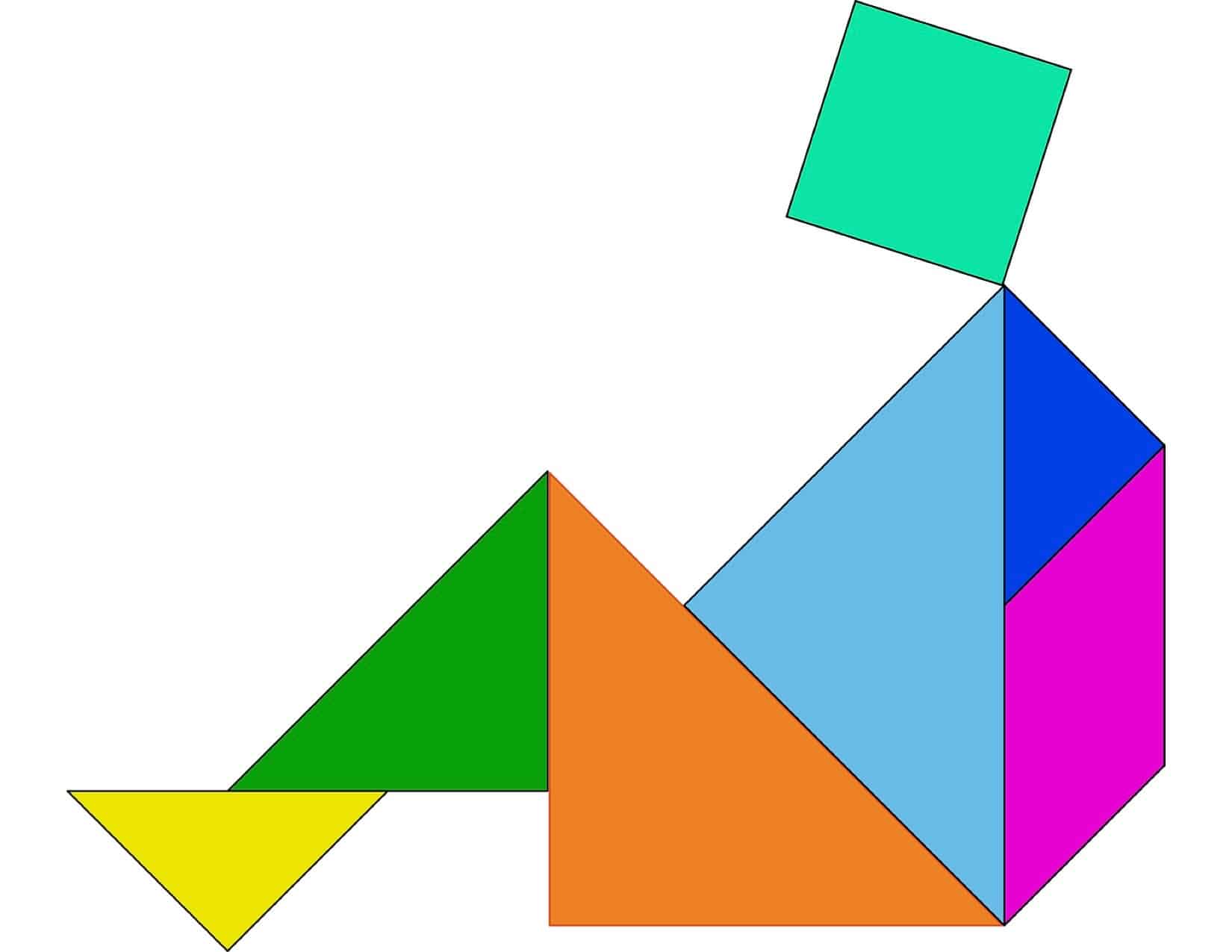 Геометрические фигуры головоломки танграм